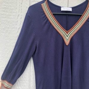 Ribbed, boho look dress